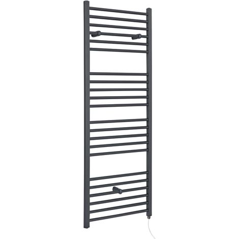 Hudson Reed Artle - Sèche-Serviettes Design Électrique Moderne Plat - Anthracite  - 160 cm x 50 cm
