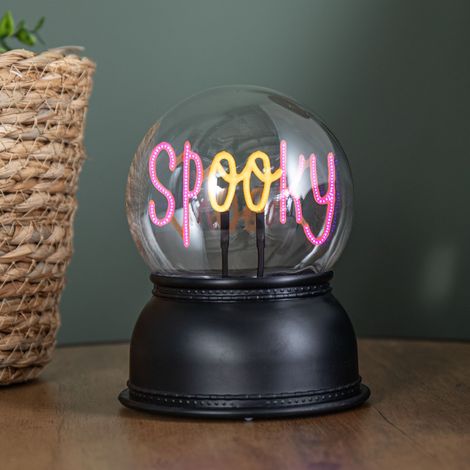 14cm Battery Operated Light up Spooky Halloween Globe with LEDs (1/5)