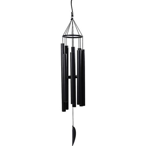 8 Carillons Oliens En Tube - 36" Carillons Oliens En Veine Noire Pour Le Patio, L'arrire-cour, Le Jardin Et La Dcoration Extrieure (carillons Olie (1/5)