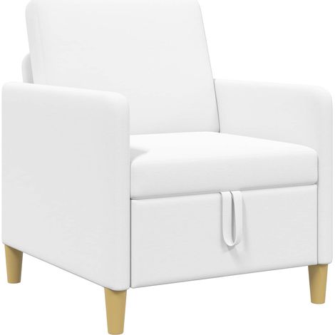 Sofá con almacenamiento Blanco 72 x 78 x 87 cm Poliéster vidaXL (1/5)