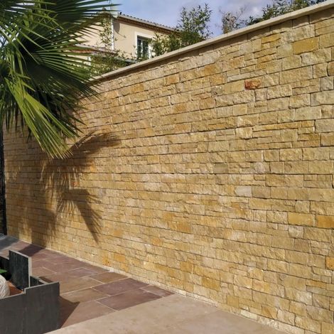 Plaquette de parement Pearl Stone Fix Montpellier Beige - 56x20,6 cm (1/3)
