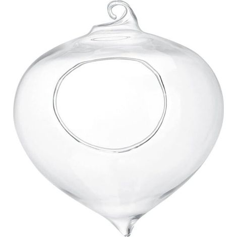 Pot de fleurs pour plantes succulentes, vase en verre suspendu, décoration de jardin (1/4)