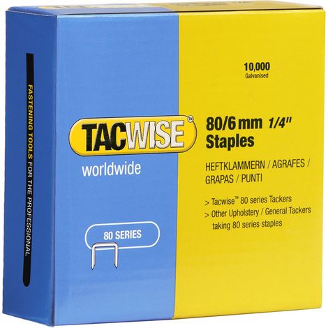 Tacwise 0381 Punti Zincati, 80/6 mm (1/3)