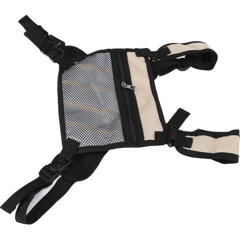 Beigefarbene, praktische Gartenweste mit multifunktionalen Taschen für Gartengeräte, Sportausrüstung und Heimwerkerbedarf (1/5)