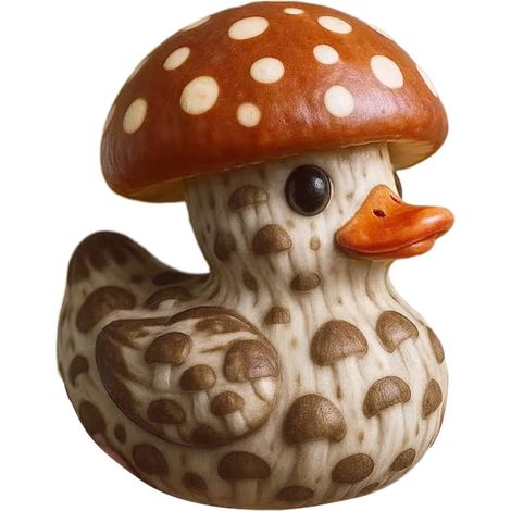 Figurines de canard végétal Petites figurines de canard 3D Décorations de tableau de bord Pièces maîtresses de table pour bureau, studio, chambre, armoire, bibliothèque, anniversaire (1/5)