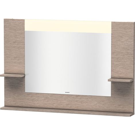 Miroir DuravitVERO 142x1200x800m avec éclairage chêne cachemire