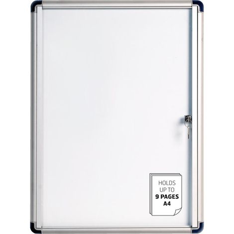Bi-Office VT630109660 stand informativo e supporto per brochure Supporto per segnale A4 Acciaio smaltato Bianco