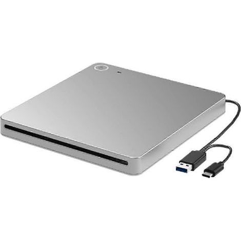 Lecteur Blu-ray/DVD externe 3D. lecteur Blu-ray/CD/DVD ultra-mince à fente. USB 3.0 et Type-C