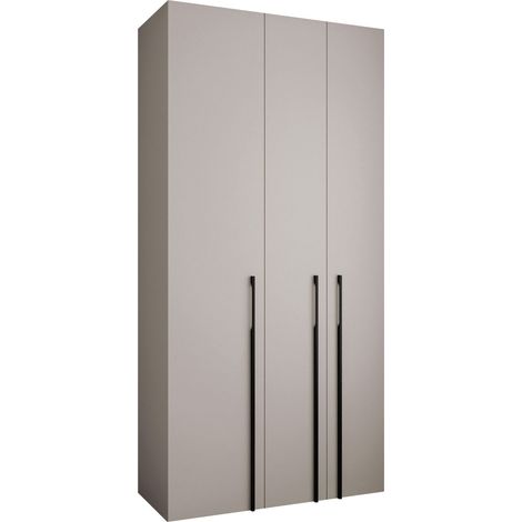 Armario Hartford 571, Cachemira, 246x120x42cm, Puertas de armario: Con bisagras, Número de estantes: 8 (1/5)