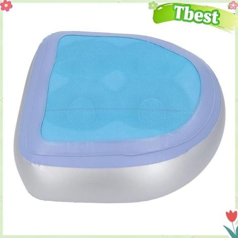 Tbest Siège rehausseur de spa Coussin de siège rehausseur gonflable pour spa et , ventouses parapharmacie accessoire Bleue (1/5)
