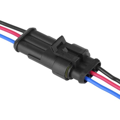 Conector eléctrico automotriz impermeable de 3 pines para cables de automóvil con enchufe