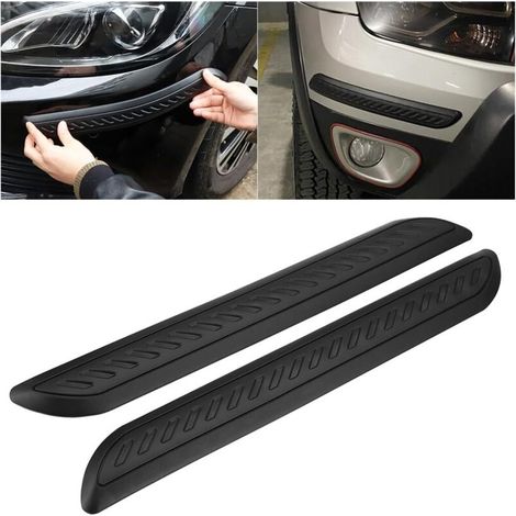 2-teiliger Stoßstangenschutzstreifen, selbstklebender, kratzfester PVC-Streifen, Anti-Reibungs-Aufkleber für die Karosserie, universeller Kantenschutzaufkleber für Autos