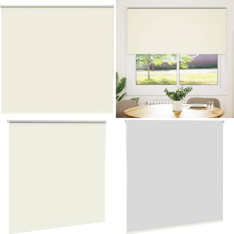 vidaXL Store enrouleur occultant blanc cassé 150x150 cm largeur tissu (1/5)