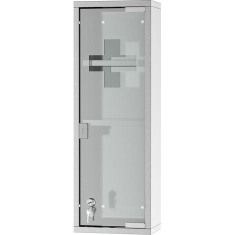 Armoire à Pharmacie 2 Étagères 3 Niveaux 20L x 12l x 58H cm (1/5)