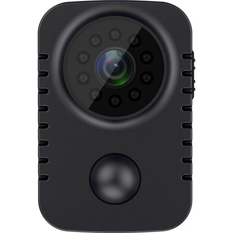 FoctroMD29 Mini Caméra HD 1080p, Caméra Portable Infrarouge Grand Angle, Caméra Infrarouge PIR Prise de Vue en Perspective à la Première Personne (1/5)