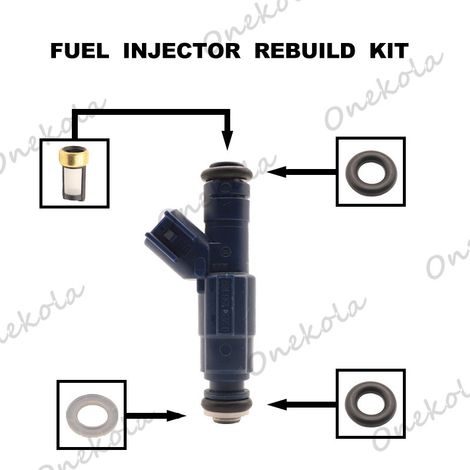 O-Ring für Einspritzdüse, Filter 0280156162 3M 6G-BA Passend für Ford Focus 1.6 (1/2)