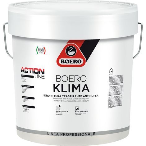 BOERO KLIMA 14 Litri pittura idropittura bianca termoisolante antimuffa anticondensa