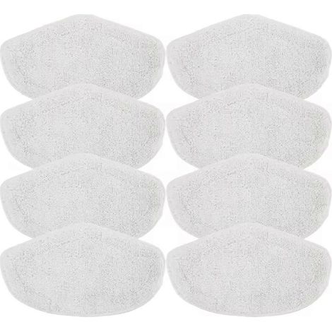 Lot de 8 chiffons de rechange lavables pour aspirateur vapeur Polti Kit Vaporetto PAEU0332 (lames en microfibre). (1/5)