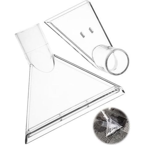 2 Piece Embout Aspirateur, Accessoires Aspirateur, Buse Tapisserie pour Nettoyeur Injection-Extraction, Réutilisable Buse Aspirateur Eau, pour Nettoyer les Tissus D'ameublement, Entretien Auto (1/5)