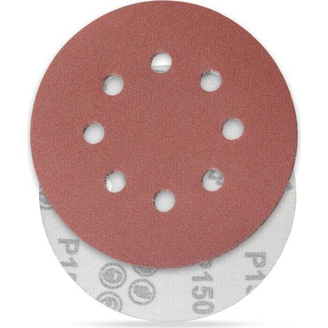 Dischi abrasivi da 150, dischi abrasivi da 125 mm, ideali per levigatura/lucidatura/rimozione della ruggine, HSDPS5M100, confezione da 100