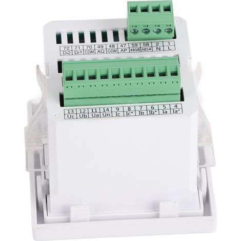 Intelligenter 3-Phasen-Stromzähler, Wechselstrom-220-V-Spannungs- und Strommesser, LCD-Voltmeter und Amperemeter, Leistungsmonitor mit Digitalanzeige (1/5)