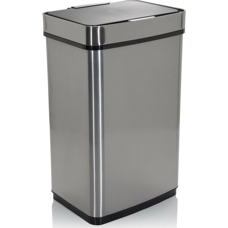 [GEBRAUCHT] B-Ware Hjh Office Abfallsammler Mülleimer Clean Iv Abfalleimer Sensor 60 L Stahl Silber