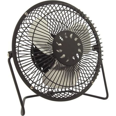 Ventilateur mini usb - 18 cm - Noir (1/2)
