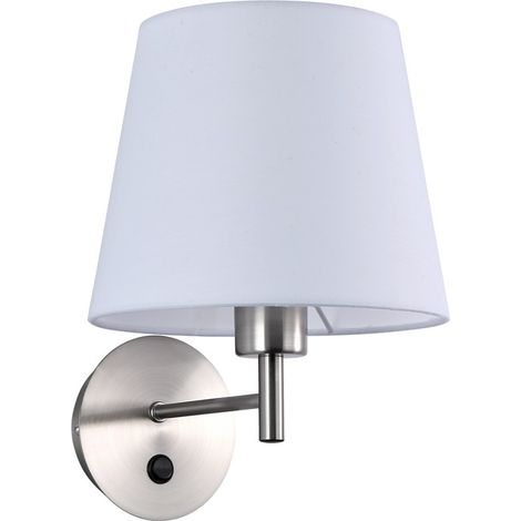 Applique da parete con paralume e interruttore Classic "Riga" -