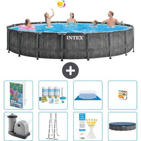 Intex Piscine Prism Frame Ronde - 549x122 cm - 9-pièces  S548