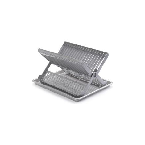 Escurreplatos plegable plata