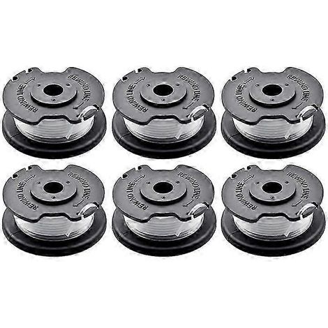 Bobine de 6 pièces TLE-03 compatible avec les tondeuses à gazon Einhell GE-CT 18/28 Li TC/GE-CT 18/28 Li (2025) - Bobine de fil de coupe en nylon (1/5)