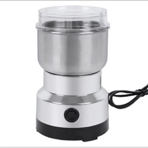 Elektrische Kaffeemühle (220 V), Edelstahl-Küchenmaschine und elektrischer Mixer für Kaffeebohnen, Leinsamen, Nüsse, Pfeffer, Gewürze und mehr (1/4)