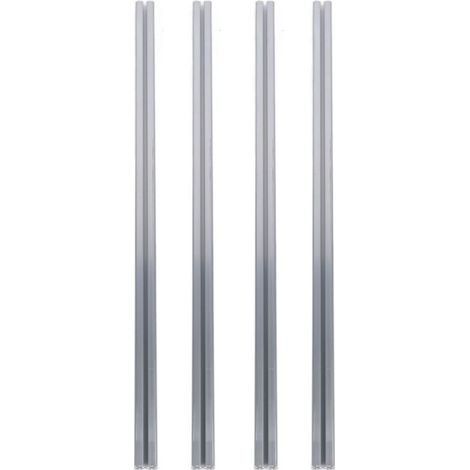 Profilé d'extrusion d'aluminium, fente 4040 T, norme européenne, Rail linéaire anodisé, pièce d'imprimante 3D CNC, bricolage, 39,4 pouces, 1000mm, argent, 4 pièces