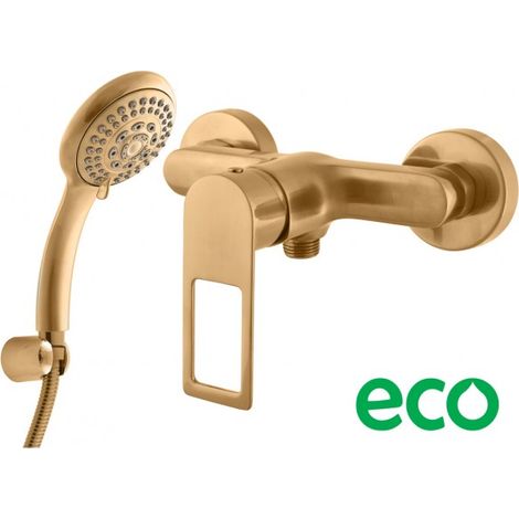 Mitigeur douche NIL en laiton doré brossé-Doré-Doré-- (1/4)