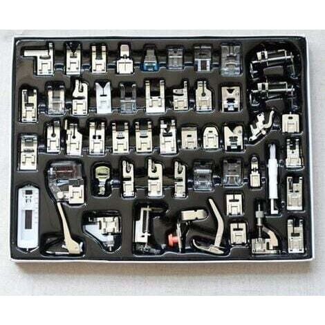 52 pièces de machine à coudre de pied multifonction de pied de presse professionn pour frère, chanteur et machine à coudre de maison, 505A ensemble de pied de presse +