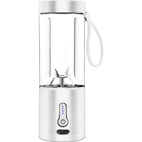 Gobelet mélangeur portable avec chargement USB, 530 ml, 6 lames avec sangle de transport pour jus, légumes, smoothie, milkshake (1/5)