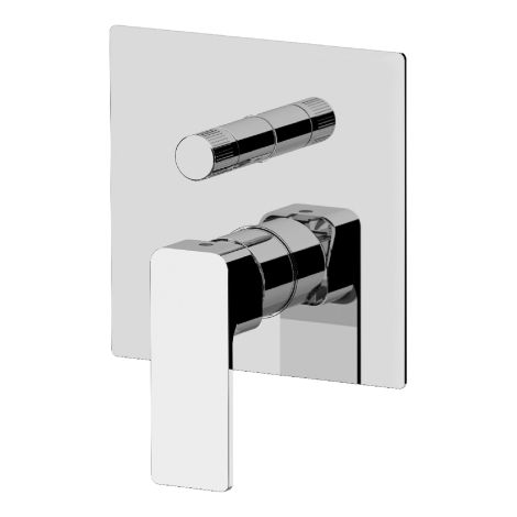 MISCELATORE INCASSO DOCCIA CON DEVIATORE A VITONE ICON Misura: Cromo (1/2)