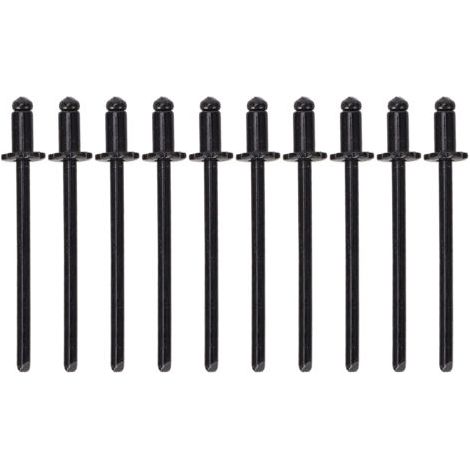 DEESSE SHOP-Rivets roses en aluminium antirouille pour voiture, 8 pièces, en forme d'étiquette de porte VIN AMC, tous les véhicules, noirs A (1/5)