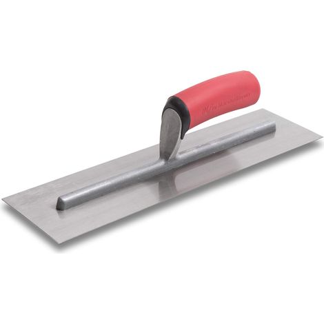 MARSHALLTOWN 11103 Cazzuola per Lisciare-Impugnatura SoftGrip, Acciaio al Carbonio, 356x102 mm, Argento
