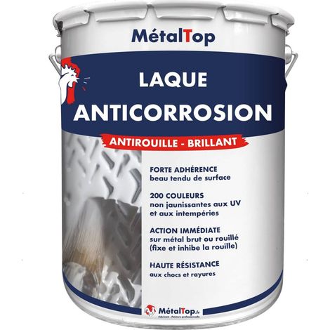 Laque Anticorrosion - Gris noir - RAL 7021 - 5 L - Métaltop