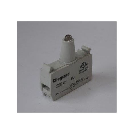 Bloc pour tête lumineuse Osmoz raccordement à vis 230V rouge LEGRAND 022941