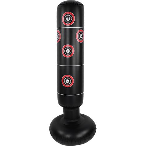 Sac de frappe gonflable flexible pour adultes, colonne de boxe fitness pliable 155cm (1/5)