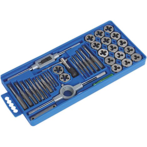 Sealey Tap & Die Set 40pc Split Dies - Metric AK301