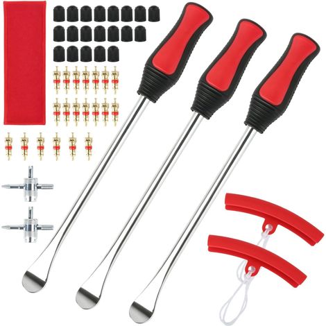 48 Pcs Demonte Pneu Voiture Moto Trottinette, Protecteurs de Jante (1/5)