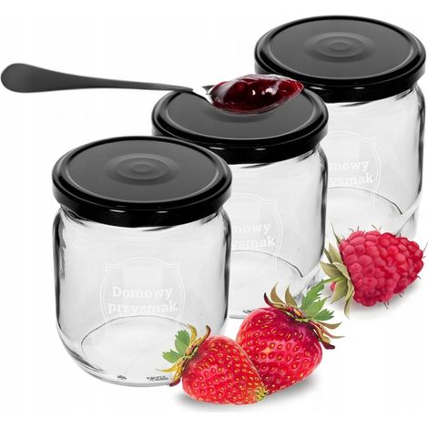 Tarros para conservas con tapa, 3 unidades, 425 ml (1/5)