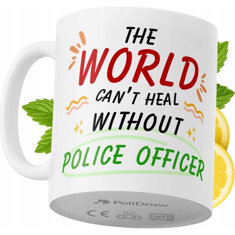 Lustige Kaffeetasse mit witzigem Textdesign für Polizisten – ideal für Geburtstage, Namenstage, Feiertage und besondere Anlässe. Hochwertige Tasse für Zuhause, Büro und Arbeit. Farbe: Weiß, 330 ml.