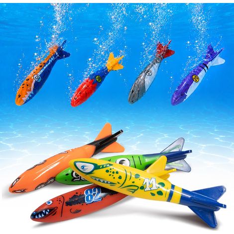 Torpedo Bandits Diving Toys - Fun Pool Game for Kids and Adults - 8 Colors Shark (1/5)