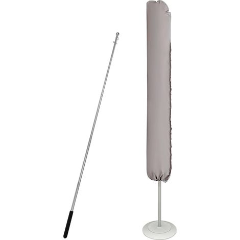 Housse Imperméable pour Parasol 300 cm, avec Tige de Montage et Fermeture Éclair Invisible - 175×30,5/36,5 cm, Imperméable, Coupe-vent et Résistante aux UV (1/5)