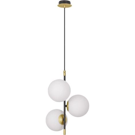 [NEUWERTIG] B-Ware Nova Luce Pendelleuchte Hängeleuchte GIT G9 LED 3-flammig Gold dimmbar 120x33 cm (1/2)