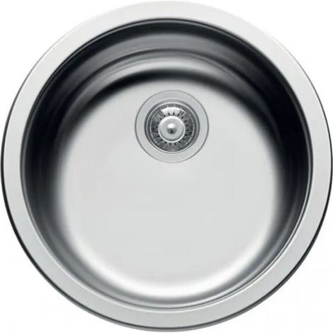 LAVELLO TONDO 1 VASCA IN ACCIAIO INOX MODELLO SKY ROUND 435 CM.43   ELLECI